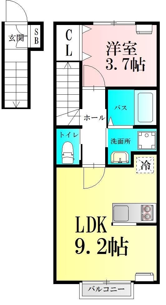 八木山動物公園駅 徒歩22分 2階の物件間取画像