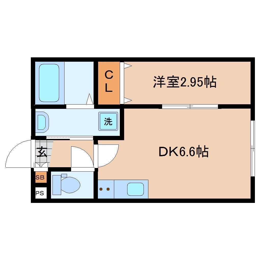 苦竹駅 徒歩7分 2階の物件間取画像