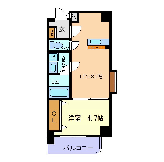 エアフォルク平成の物件間取画像