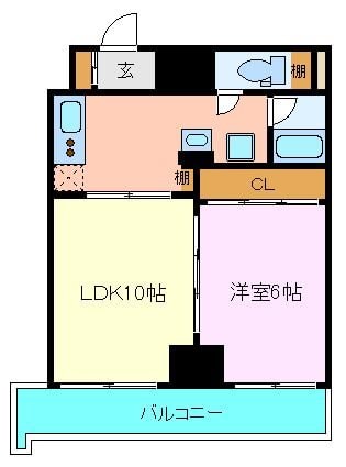 北仙台駅 徒歩1分 2階の物件間取画像