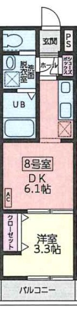 泉中央駅 徒歩10分 1階の物件間取画像