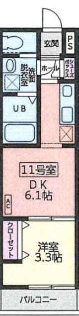 泉中央駅 徒歩10分 1階の物件間取画像