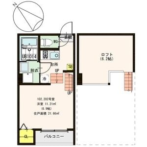 宮城野原駅 徒歩7分 1階の物件間取画像