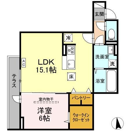 富沢駅 徒歩37分 1階の物件間取画像