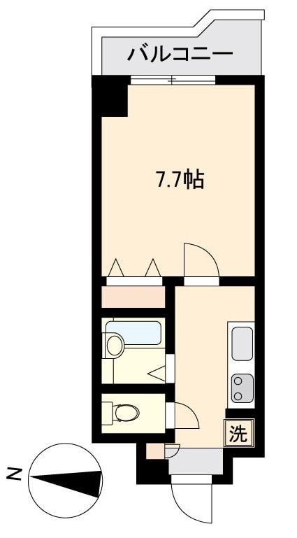 北四番丁駅 徒歩7分 8階の物件間取画像