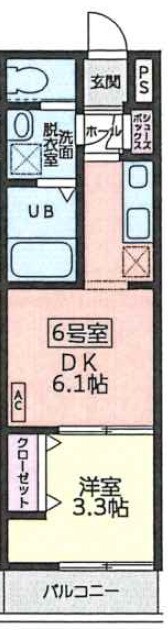 泉中央駅 徒歩10分 3階の物件間取画像