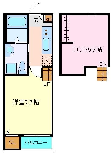 陸前原ノ町駅 徒歩5分 1階の物件間取画像