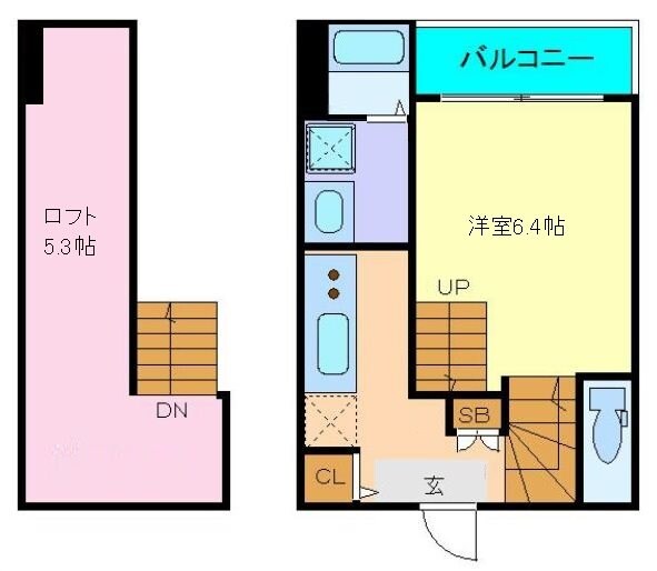 陸前原ノ町駅 徒歩9分 1階の物件間取画像