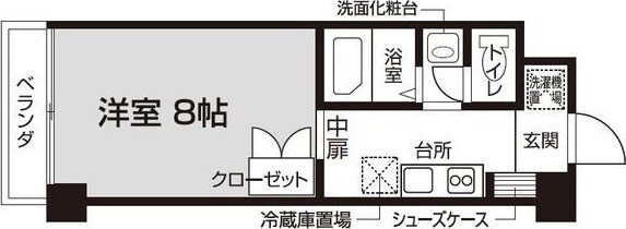 バウスクロス仙台宮町の物件間取画像