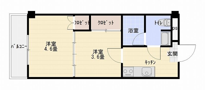 河原町駅 徒歩15分 4階の物件間取画像