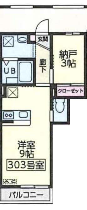 陸前高砂駅 徒歩9分 3階の物件間取画像