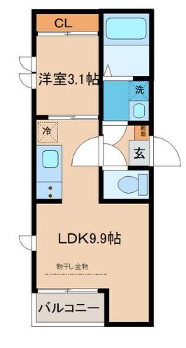 北山駅 徒歩15分 3階の物件間取画像