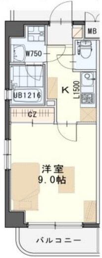 宮城野通駅 徒歩4分 2階の物件間取画像