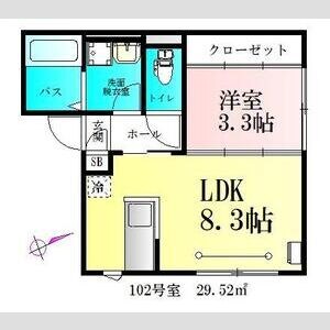 BAU宮城野原の物件間取画像