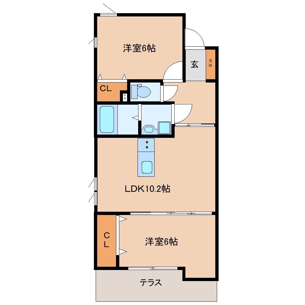 仮称)愛子東5丁目新築APの物件間取画像