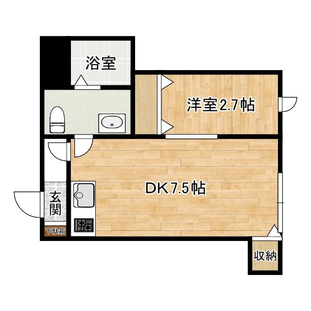 国見駅 徒歩5分 2階の物件間取画像