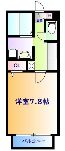 パセオ米ヶ袋の物件間取画像