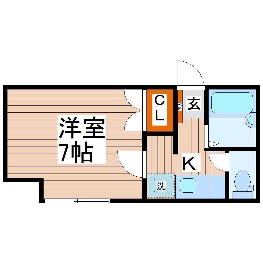 リリーアパートの物件間取画像