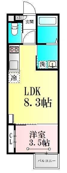 八木山動物公園駅 徒歩9分 2階の物件間取画像