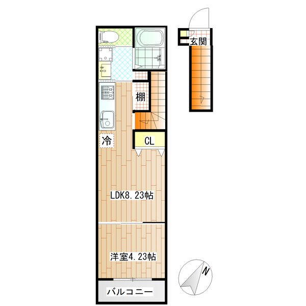 Le ciel（ル・シエル）の物件間取画像