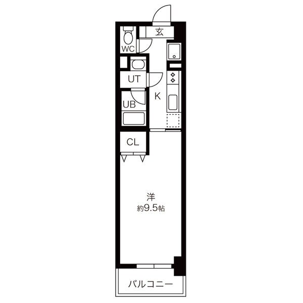 勾当台公園駅 徒歩8分 10階の物件間取画像