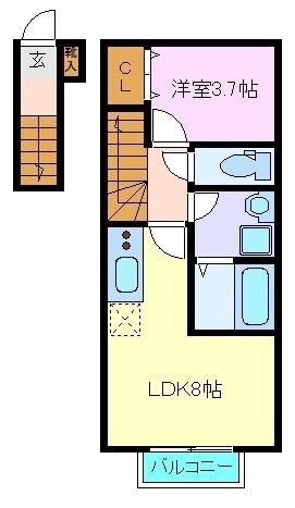 エクシリア東仙台Ⅰの物件間取画像