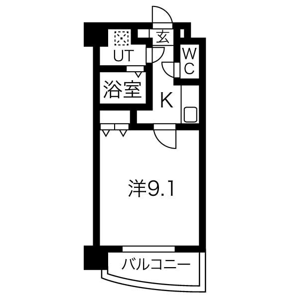 連坊駅 徒歩7分 5階の物件間取画像