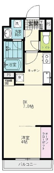 THE IoT Haranomachi βの物件間取画像