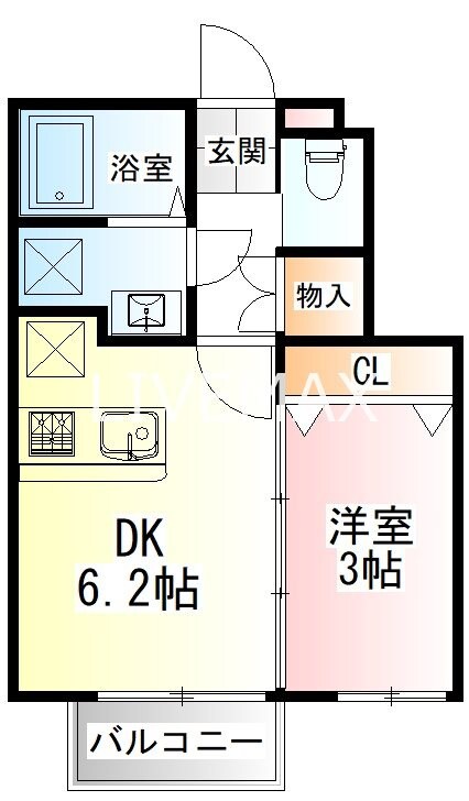 卸町駅 徒歩5分 1階の物件間取画像