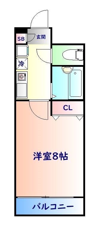 榴ケ岡駅 徒歩1分 7階の物件間取画像