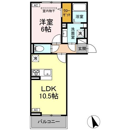 プレドフルールⅤの物件間取画像