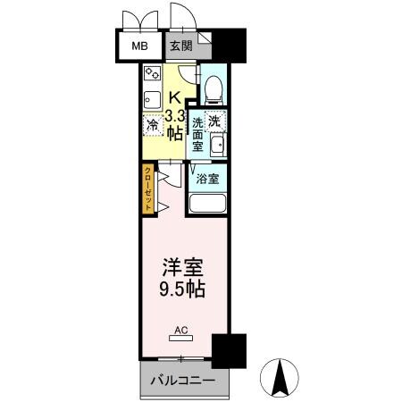 ロージェ泉中央の物件間取画像
