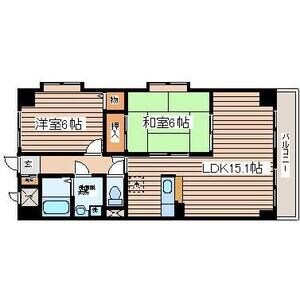 八乙女駅 徒歩13分 6階の物件間取画像