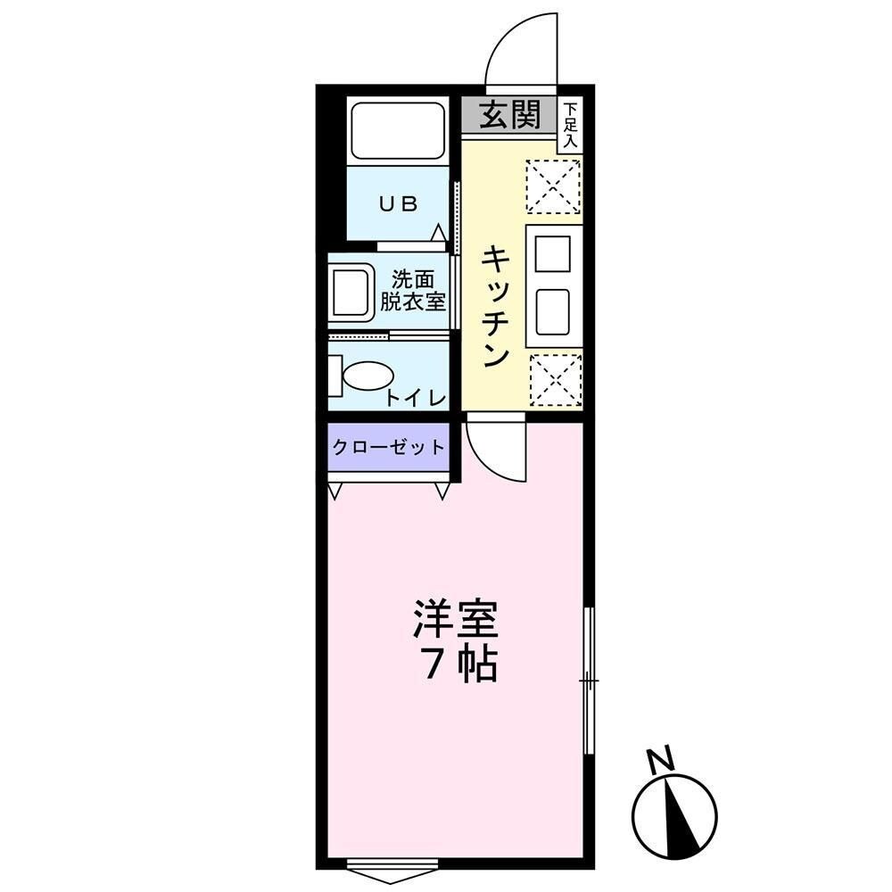 八木山動物公園駅 徒歩7分 1階の物件間取画像