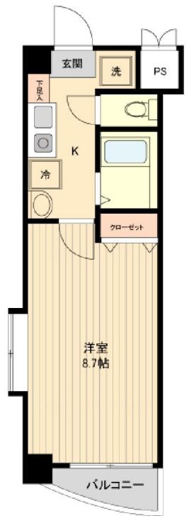 La Douceur宮町の物件間取画像