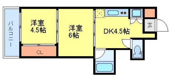 シャングリラ高松の物件間取画像