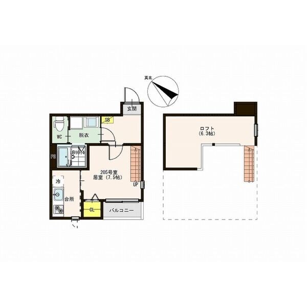 アリッサム東仙台の物件間取画像
