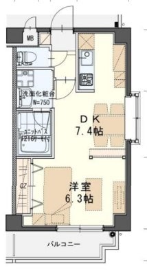 しゃとれ山手町の物件間取画像