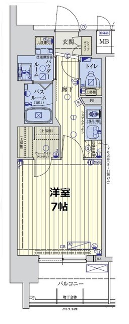 大阪城北詰駅 徒歩1分 2階の物件間取画像