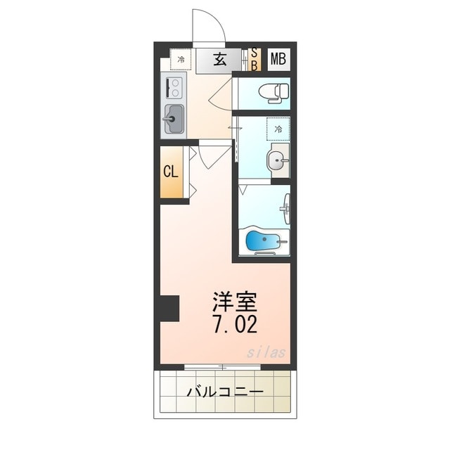 武庫之荘駅 徒歩11分 3階の物件間取画像