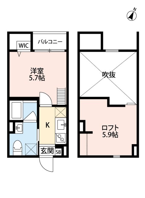 駒ケ林駅 徒歩11分 1階の物件間取画像