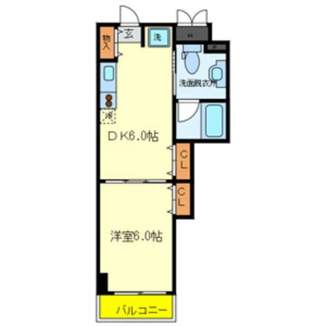 御影駅 徒歩8分 5階の物件間取画像