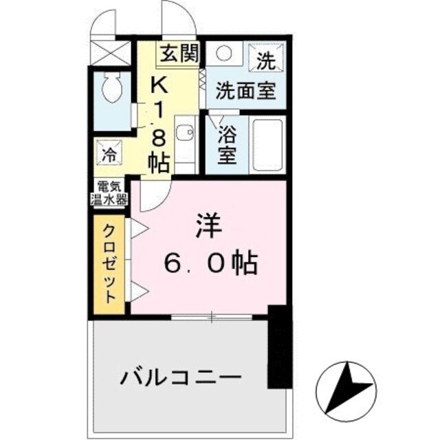 六甲道駅 徒歩5分 4階の物件間取画像