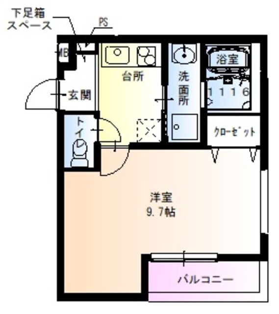 尼崎駅 徒歩7分 3階の物件間取画像