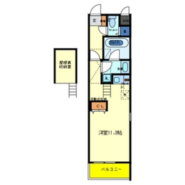 聚楽荘立花の物件間取画像