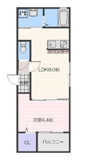 湊川公園駅 徒歩14分 3階の物件間取画像
