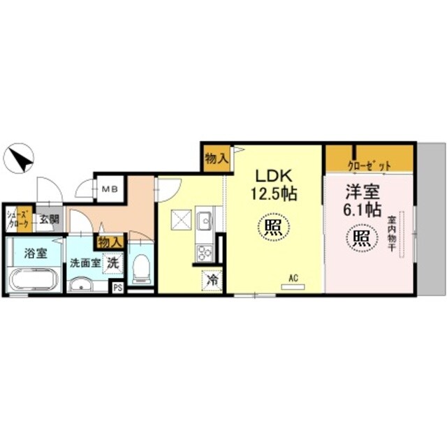 グレイスコート住吉本町の物件間取画像