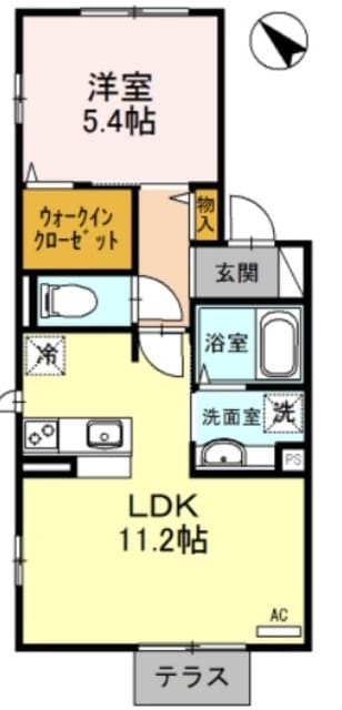 清荒神駅 徒歩4分 1階の物件間取画像