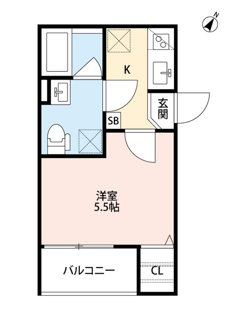 鷹取駅 徒歩4分 2階の物件間取画像