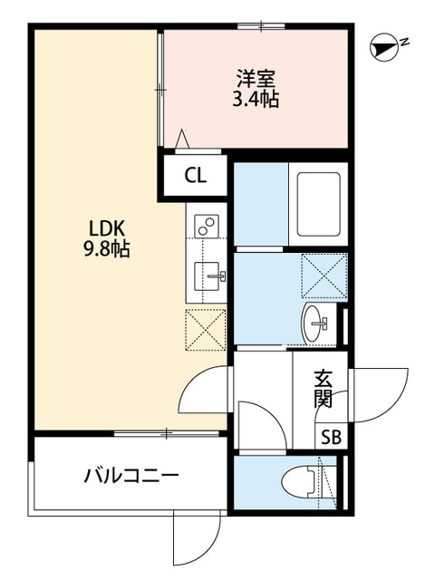 LINES CHROMEの物件間取画像